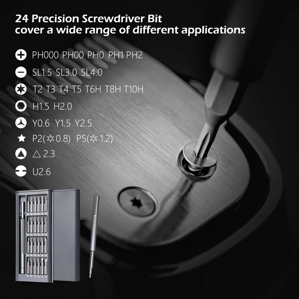 Screwdriver Set 25 in 1 Phillips Torx Hexagonal Flat Head Magnetic
