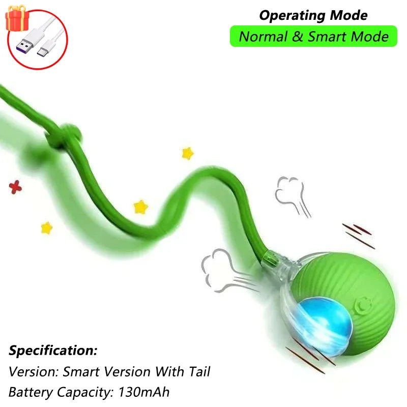 Cat Interactive Ball Toy Automatic Rolling Tail Ball AND MORE!