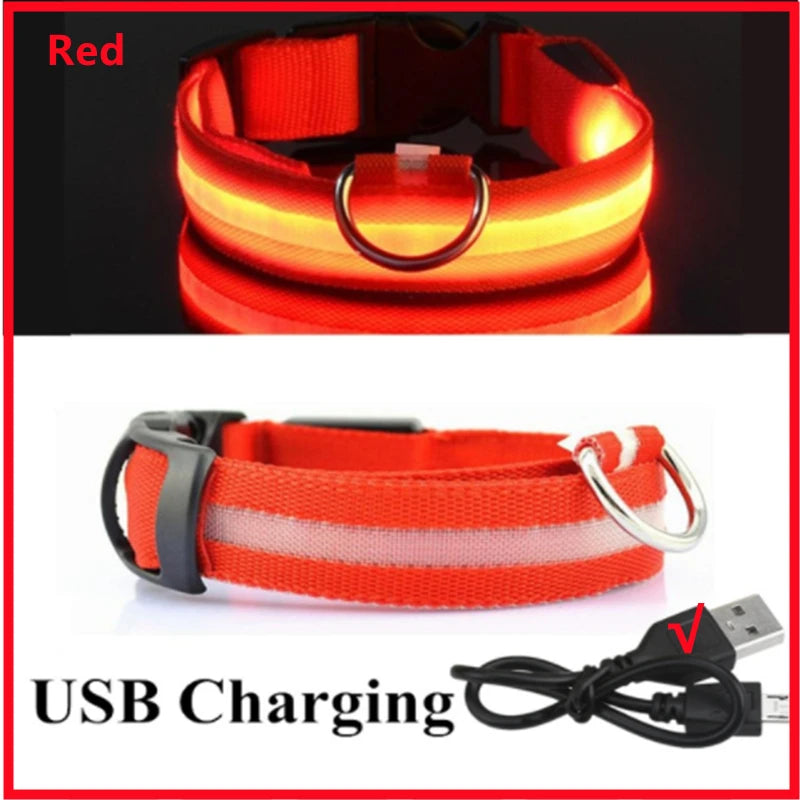 LED Glowing Dog Collar/Anti-Lost Dog Light
