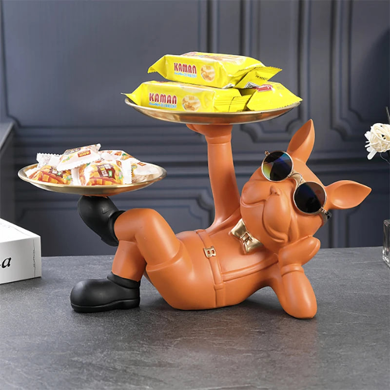 Bulldog Animal Figurine Statue Sculpture