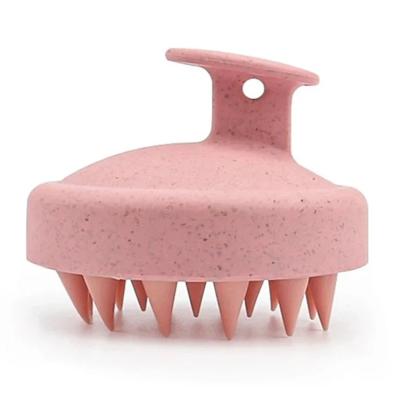 Silicone Shampoo Brush Head Scalp Massage Comb