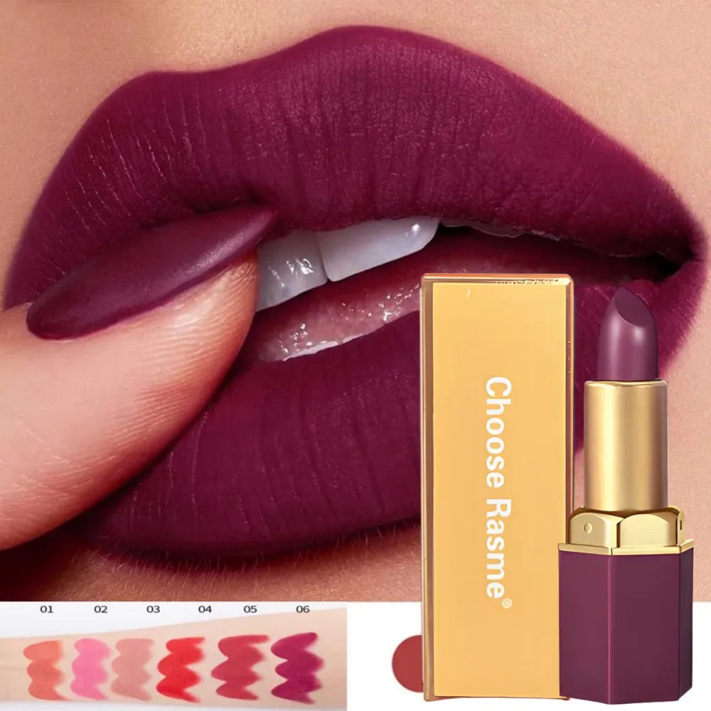 6-Color Matte Lipstick Set Long-Lasting Velvet Finish