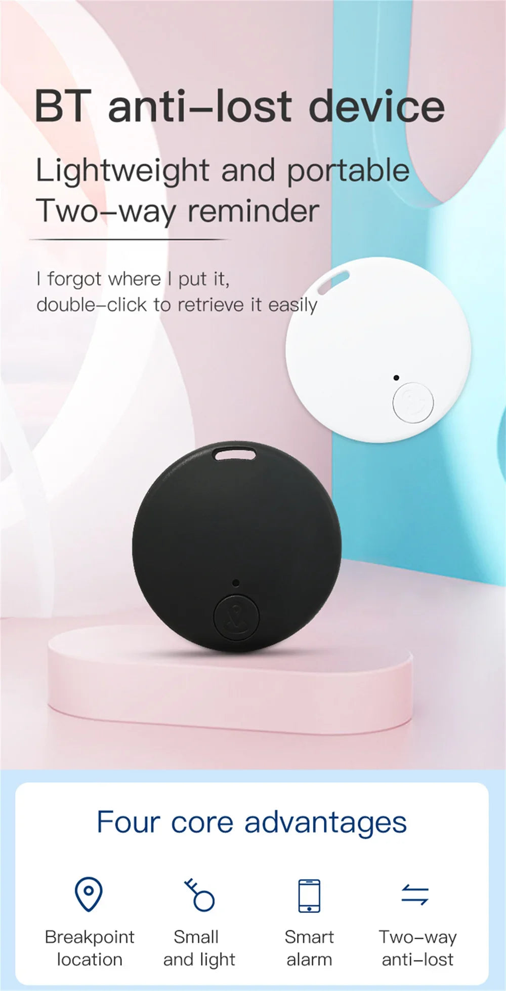 Bluetooth Smart GPS Tracker Smart Finder