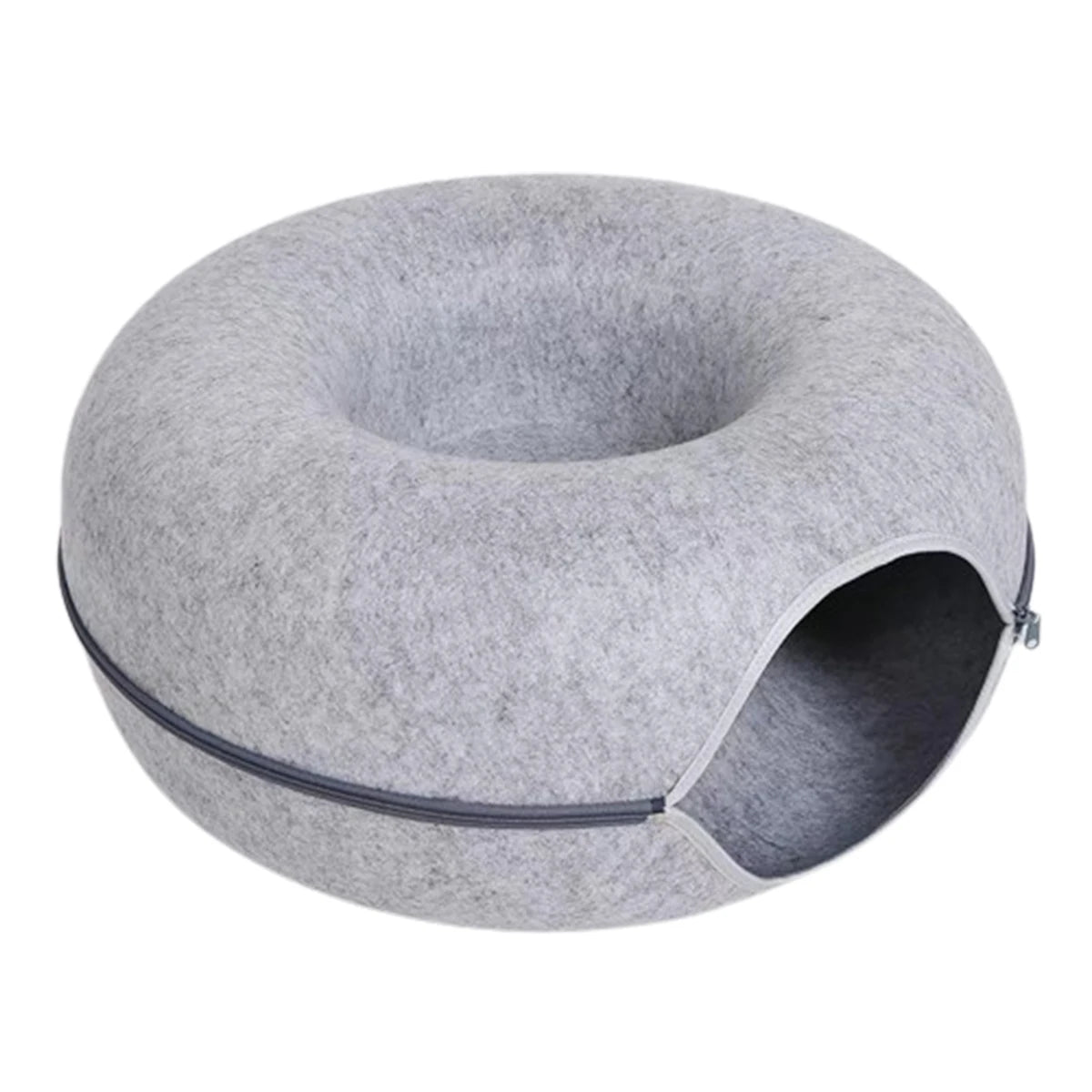 Donut Cat Bed Interactive Tunnel
