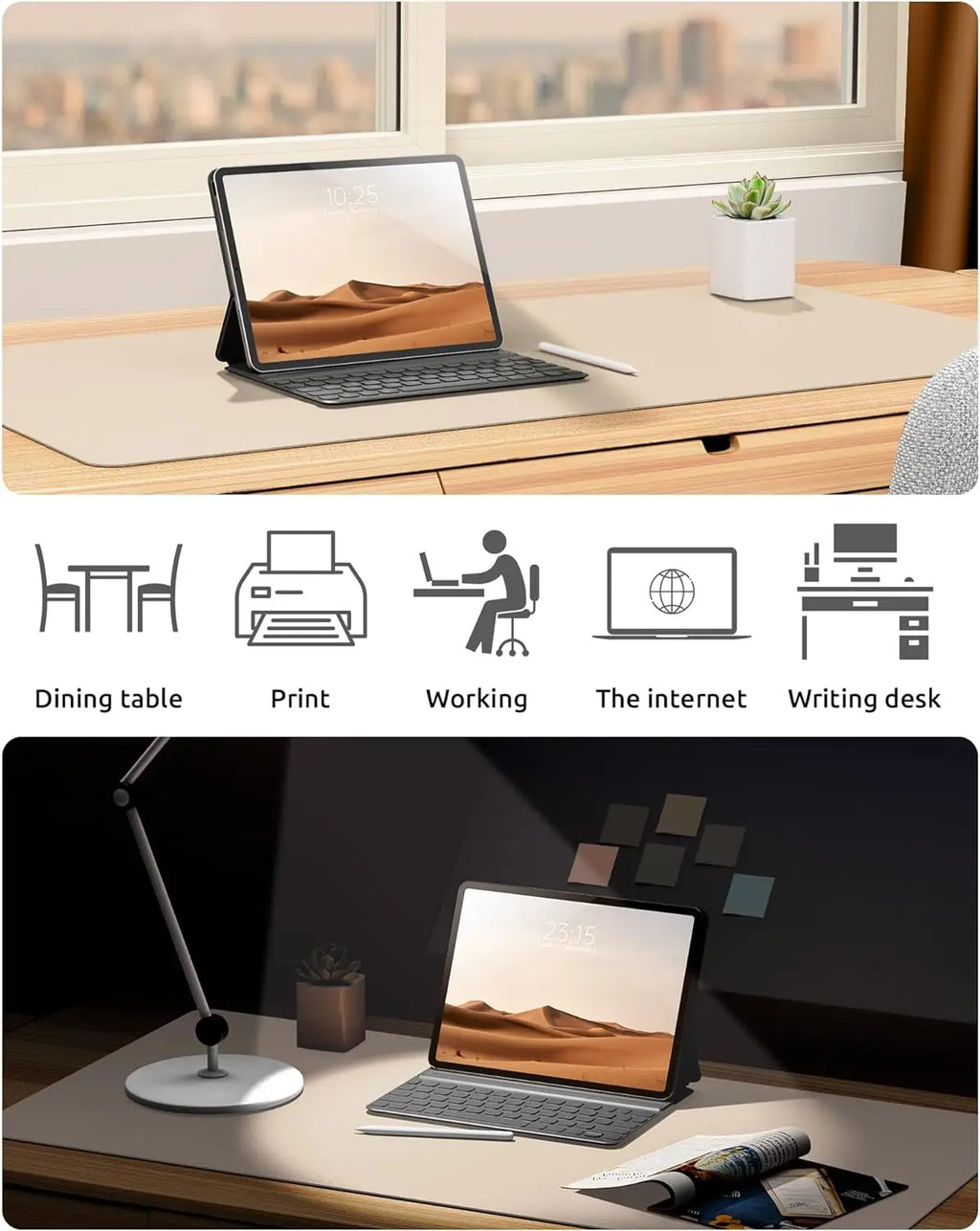 Large Minimalistic Mouse Pad/Office Desk Ma
